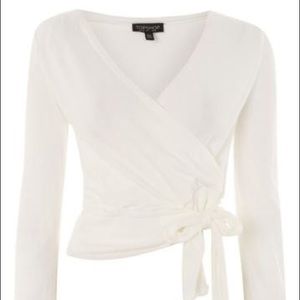 Long sleeve wrap shirt